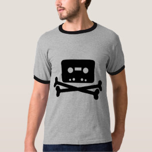 Camiseta Geek legal do pirata da música da velha escola