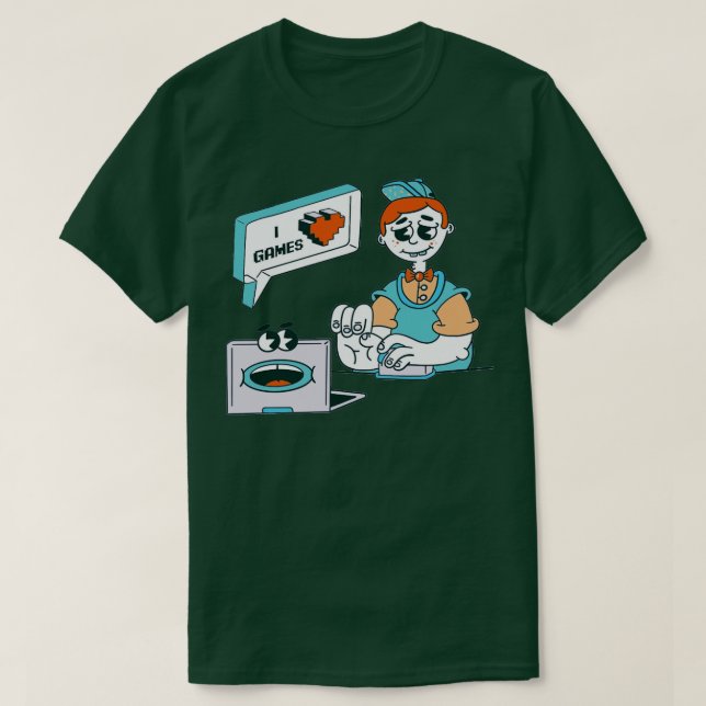 Camiseta Geek para jogadores (Frente do Design)