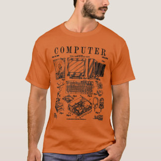 Camiseta Geek para jogadores de computador Vintage IT PC Ha