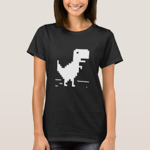 Camiseta Geek T-Rex Dinossaur Pixel Art Web Developer Nerd