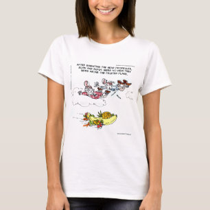 Camiseta Geeks Acima do Plano Frutado Divertido
