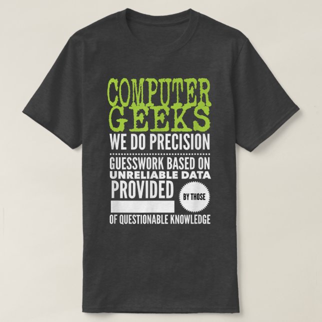 Camiseta Geeks de computador T Nerd Science Programador Tec (Frente do Design)