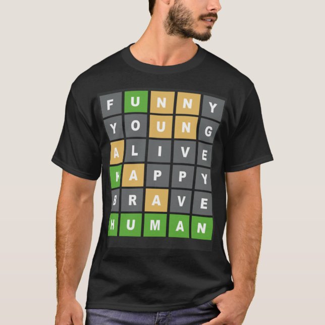 Camiseta Geeks de jogos online do Word Game online jogadore (Frente)