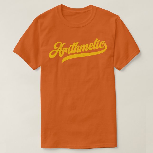 Camiseta Geeks de matemática aritmética (Frente do Design)