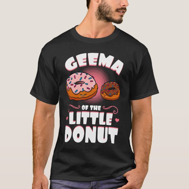 Camiseta Geema Of The Little Donut Gender Reveal Baby Showe (Frente)