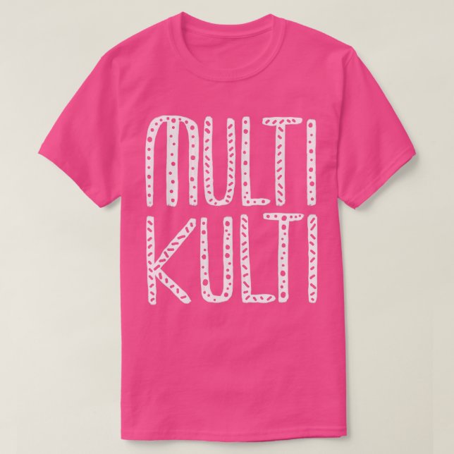 Camiseta Gegen Rechts Multikulti (Frente do Design)