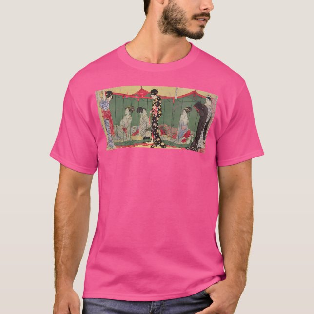 Camiseta Geisha Cyberpunk Art Japonês Streetwear (Frente)