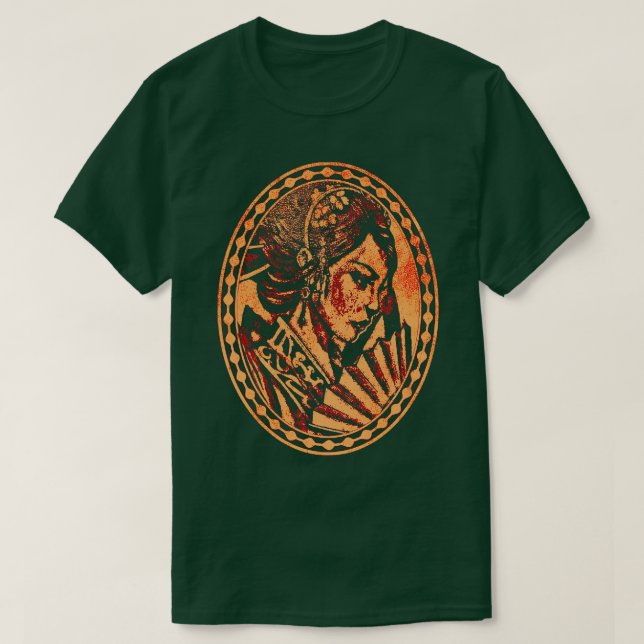 Camiseta Geisha Female Japonesa (Frente do Design)