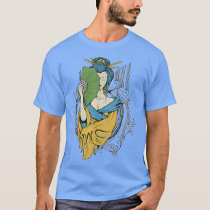 Camiseta Geisha Japan Girl Tokyo Japonês Art Retro Vintage