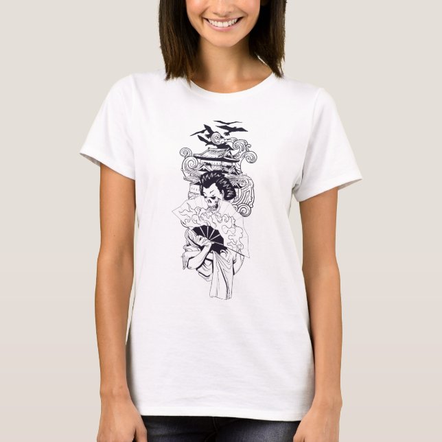 Camiseta Geisha Japanese Art (Frente)