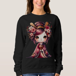 Camiseta Geisha Japonês Bonito