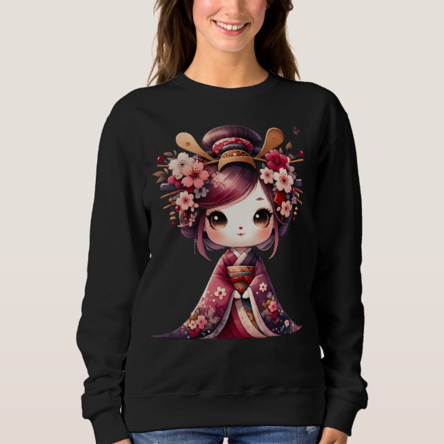 Camiseta Geisha Japonês Bonito (Frente)