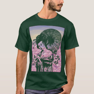 Camiseta Geisha Japonês Cultura Geisha Garota Japão Art Sak