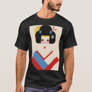 Camiseta Geisha Japonesa #3 Retro Art