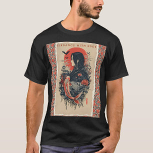 Camiseta Géisha Japonesa  – estética de Geisha Japonesa ret