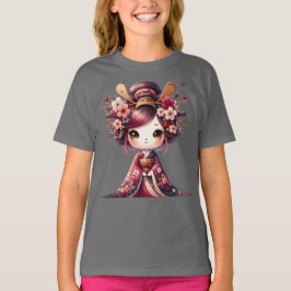 Camiseta Geisha Japonesa Fofa