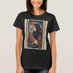 Camiseta Geisha Japonesa – Paisagem japonesa retro aes