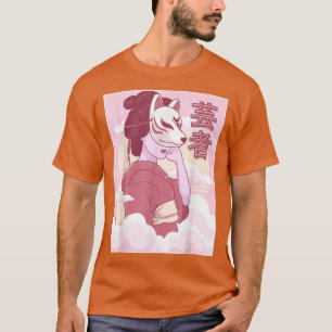 Camiseta Geisha Kitsune Mask Japonês Fo Mask