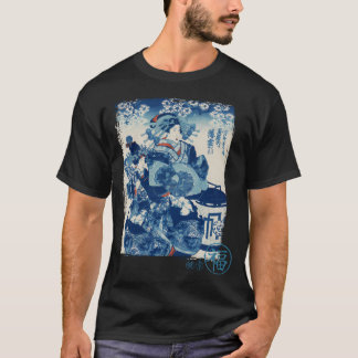 Camiseta Geisha No Inverno Tradicional Japonês