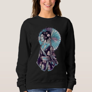 Camiseta Geisha Parasol Bonito Tatuagem Tatuagem Samurai M