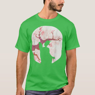 Camiseta Geisha Sakura Cherry Blossom Japonês Kawaii Geish