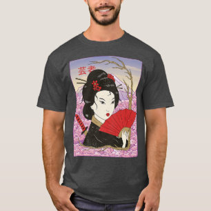 Camiseta Geisha Samurai Japão Cultura Japonês Kawaii Geish
