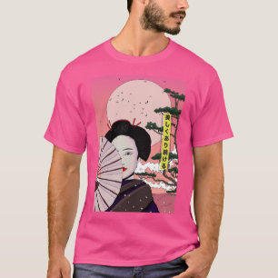Camiseta Geisha Seja Bonita Mangá estilo Japonês Japonês 