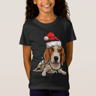 Camiseta Gelado Gelado Papai noel Árvore de Natal Luzes Xma