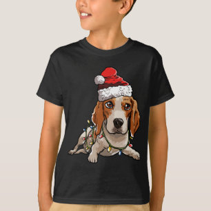 Camiseta Gelado Gelado Papai noel Árvore de Natal Luzes Xma