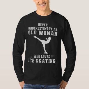 Camiseta Gelando Através Do Riso: Velho Mana Esqui De Pele
