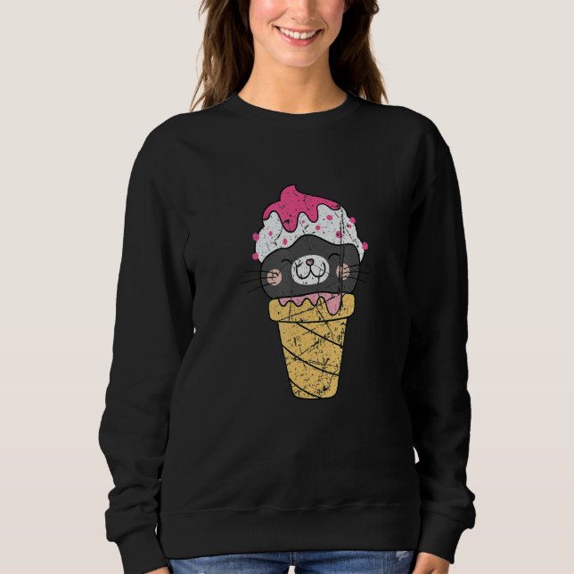 Camiseta Gelato   Sweet Desserts Cute Little Cats With Ice  (Frente)