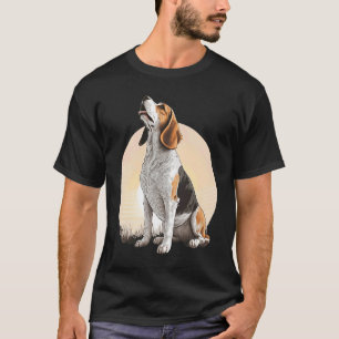 Camiseta Geleia Bonita na Lua Beagle Mãe