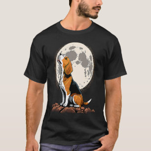 Camiseta Geleia Bonita na Lua Beagle Mãe