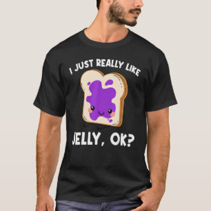 Camiseta Geléia Fofa Para Homens Mulheres Espalhamento De F
