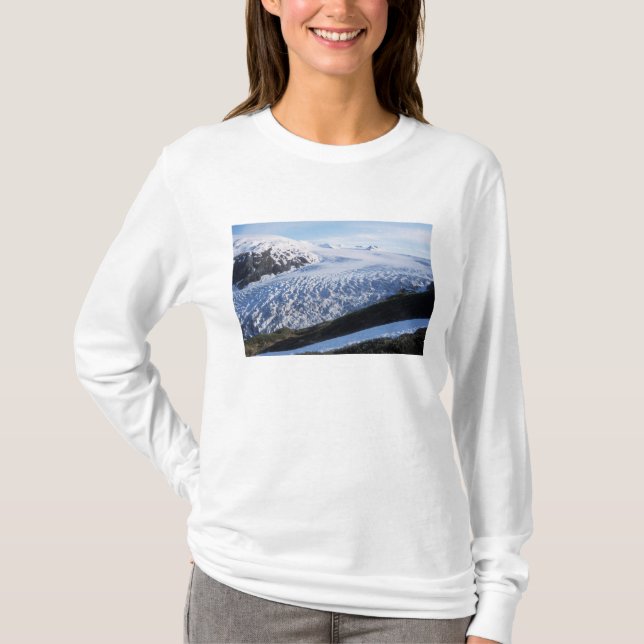 Camiseta Gelo da Geleira Exit no Parque Nacional Kenai Fjor (Frente)