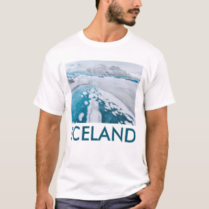 Camiseta Gelo de glaciar congelado, Islândia