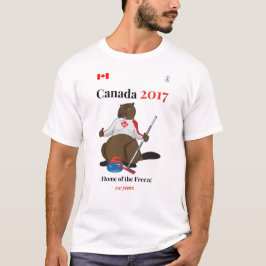 Camiseta Gelo de ondulação de Canadá 150 em 2017