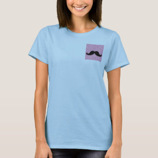 CAMISETA GELO DE TINTA PRETA DE MOSTACHE IMPRESSO