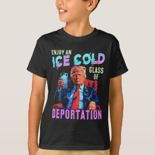 Camiseta Gelo Desfrute De Um Gl De Deportação Frio De Gelo
