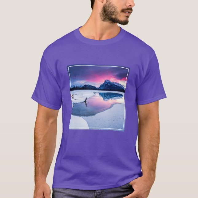 Camiseta Gelo e neve | Mt. Rundle, Canadá (Frente)