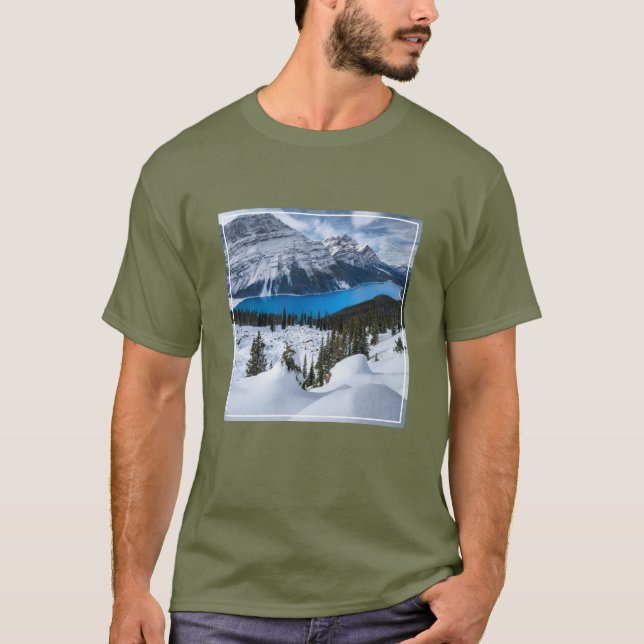 Camiseta Gelo e neve | Peyto Lake, Rockies canadianos (Frente)