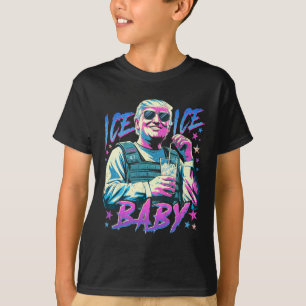 Camiseta Gelo Vintage Por Funny Trump _1