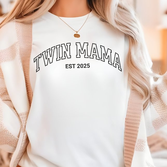 Camiseta gêmea, mãe cansada (Criador carregado)