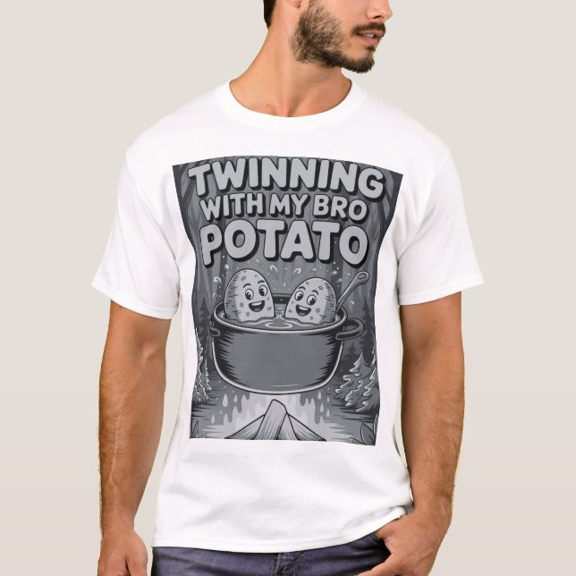 Camiseta Gêmeos com Meu Irmão Batata (Frente)