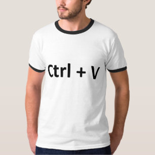 Camiseta Gêmeos da pasta da cópia do CTRL C CTRL V