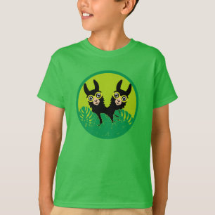 Camiseta Gêmeos de alpaca e lhama