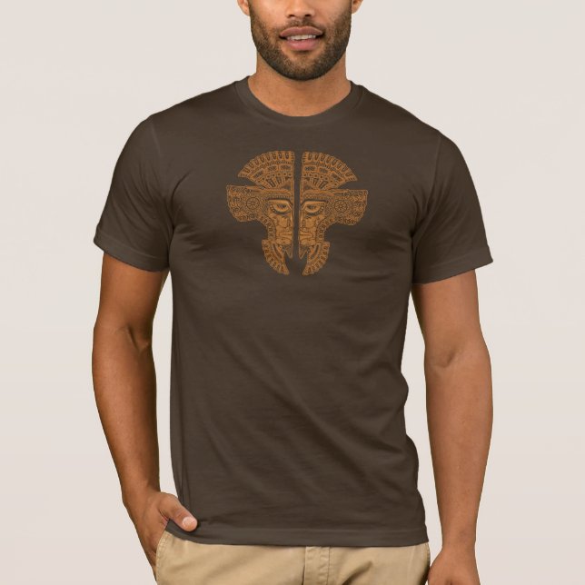 Camiseta Gêmeos do asteca de Brown (Frente)