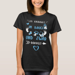 Camiseta Gêmeos Es Kribbelt Im Bauch Und Zwar Doppelt Baby