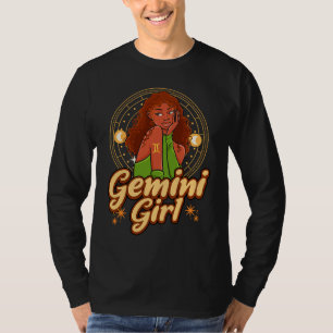 Camiseta Gêmeos Garota Astronomia Astrólogo Signo Zodíaco H