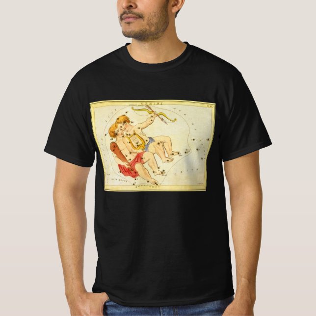 Camiseta Gêmeos Geminianos Constellação Vintage Espelho de  (Frente)